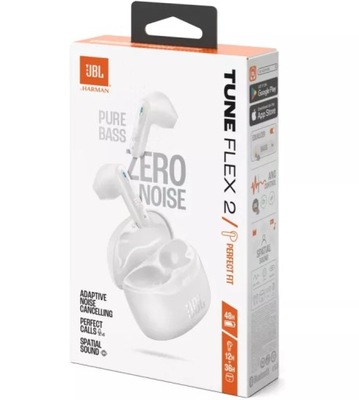 SŁUCHAWKI BEZPRZEWODOWE DOUSZNE JBL TUNE FLEX 2 BIAŁE