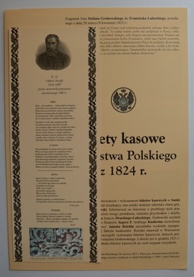 Wkładka do Katalogu Lucow bilety kasowe Królestwa Polskiego