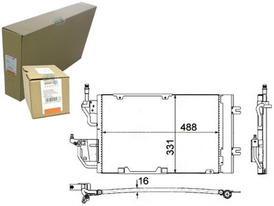 CONDENSADOR RADUADOR DE ACONDICIONADOR BEHR HELLA OL5454  