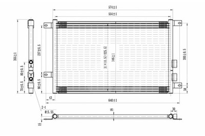 HART CONDENSADOR CONDENSADOR DE ACONDICIONADOR ALFA ROMEO 156 97-  