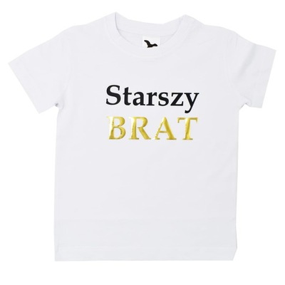 Koszulka t-shirt STARSZY BRAT urodziny rozm 104