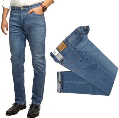 Lee Brooklyn Lagoon Classic spodnie jeansy W36 L34