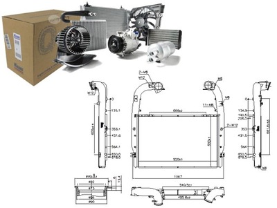 Інтеркулер радіатор повітря впускний scania p g r t фото №1