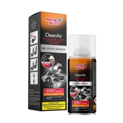 MOJE AUTO CLEAN AIR ODSWIEZACZ DE ACONDICIONADOR - GRANAT BLACK 150ML  