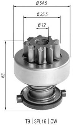 BENDIKS СТАРТЕРА MAGNETI MARELLI AMB0392 233835