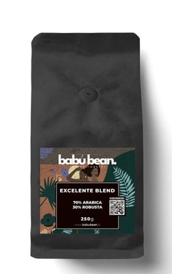 KAWA ZIARNISTA BABU BEAN Excelente Blend 70% Arabica 30% Robusta 250g