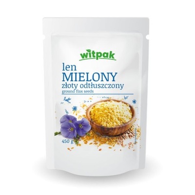 LEN MIELONY ZŁOTY 450g SIEMIĘ LNIANE MIELONE