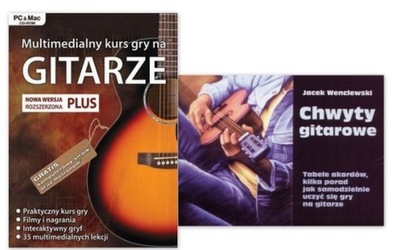Multimedialny kurs gry na gitarze+CHWYTY GITAROWE