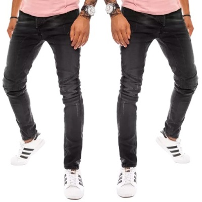 SPODNIE MĘSKIE JEANSOWE CZARNE roz. 32