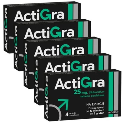 Actigra 25mg 20 tabl. erekcja potencja syldenafil