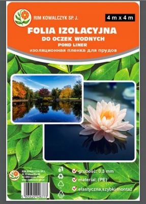 FOLIA IZOLACYJNA DO OCZEK WODNYCH I STAWÓW 4 x 4 m PE