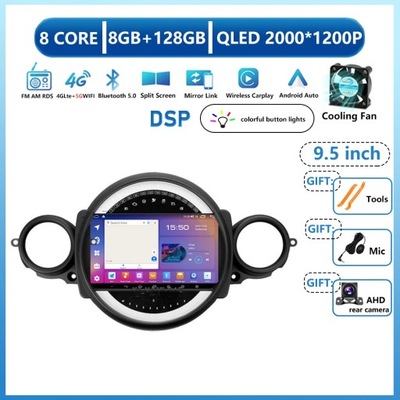 NAWIGATOR GPS PARA BMW MINI COOPER R56 R60 R51 2006-2014 RADIO DE AUTOMÓVIL CARPLAY  