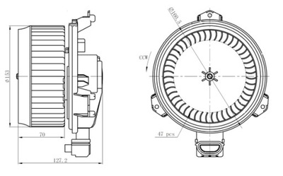 VENTILADOR INTERIOR 34277  