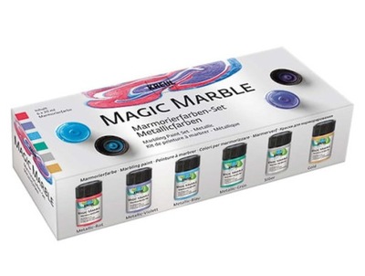 Farby marmurkowe Magic Marble - Kreul - Metallic