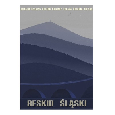 Plakat Beskid Śląski Beskidy Skrzyczne Góry Śląsk Beskydy Polska