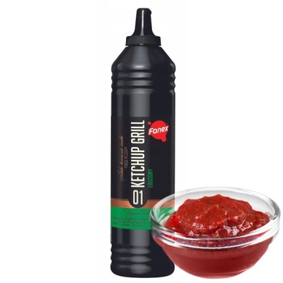 Ketchup Grill Łagodny 1kg Duża Butelka 1000g FANEX