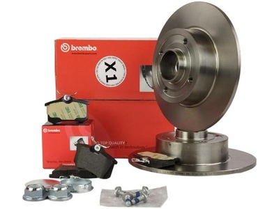 BREMBO TARCZE+KLOCKI REAR RENAULT CLIO III 240MM  