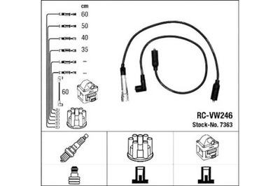 ACCIONAMIENTO DE ARRANQUE VW 1,8 2,0 NGK  