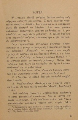 WSKAZÓWKI DLA CHORYCH NA ŻOŁĄDEK drHandelsman 1931