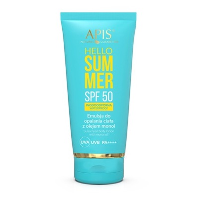 Apis hello summer spf 50 emulsja do opalania z olejem monoi 200 ml