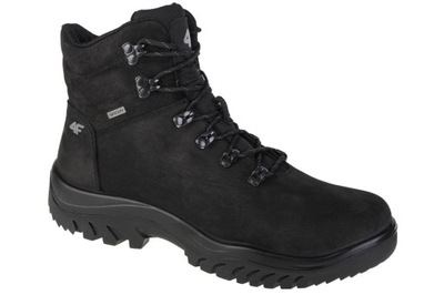 BUTY MĘSKIE 4F OBMH255 ZIMOWE TREKKING CZARNE