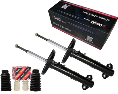 Daco 2x амортизаторы + защита i отбойники mercedes c w203 clk перед фото №1