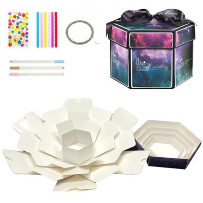 PUDEŁKO NA ZDJĘCIA EXPLODING BOX NIESPODZIANKA DIY