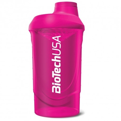 BIOTECH SHAKER WAVE 600ml MAGENTA PINK RÓŻOWY