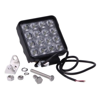 ŽIBINTAS DARBINĖ LED KVADRATINĖ VALUEFIT 16-LED,2500LM,6000K ,25W,10-30V,ŽIBINTAS 