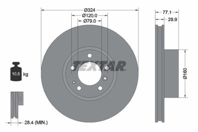 2X ДИСК ТОРМОЗНОЙ BMW ПЕРЕД E38/39 94- 92058300