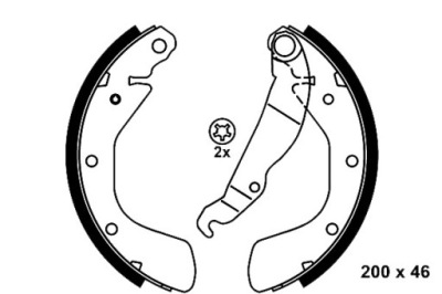 Ate тормозные колодки тормозные kpl. задняя chevrolet nubira фото №1