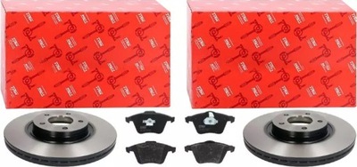 Trw тормозные диски+ тормозные колодки перед mazda 3 bk bl 320mm фото №1