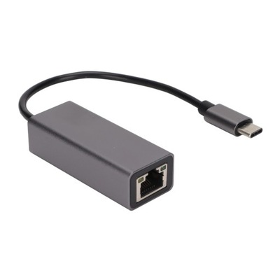 Adapter Ethernet USB C na RJ45 Ethernet szary