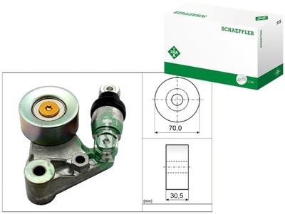 Натягувач ремінь клиновий nissan cabstar patrol gr v 3.0d 05.00- ina фото №1