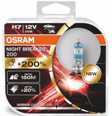 Żarówka OSRAM H7 NIGHTBREAKER +200% KPL 2szt