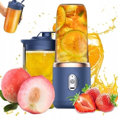 BLENDER KIELICHOWY BEZPRZEWODOWY DO SMOOTHIE 2 KUBKI SOKOWIRÓWKI 0.4 L