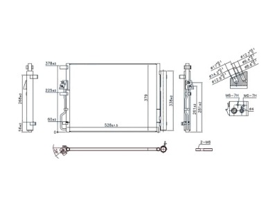 Hyundai tucson 2018-2020 радіатор кондиціонера 97606d3010 фото №1