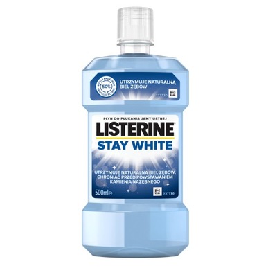 LISTERINE PŁYN 500ML STAY WHITE