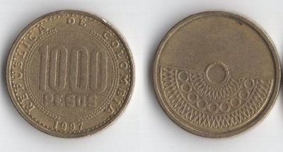 KOLUMBIA 1997 1000 PESOS