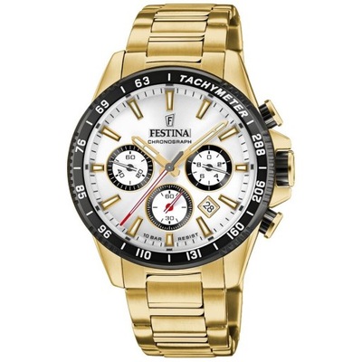 ZEGAREK ZŁOTY FESTINA F20634-1 + INSTRUKCJA