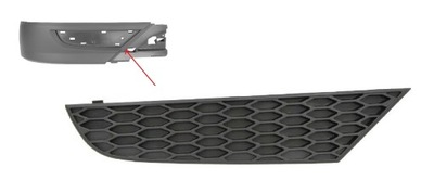 Решётка заглушка спойлер mercedes actros mp3 правая фото №1