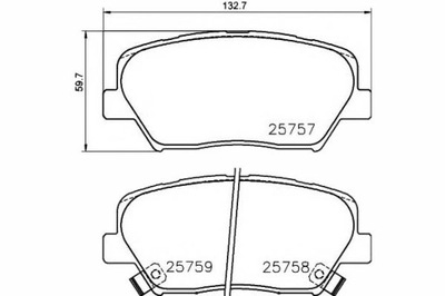 TEXTAR КОЛОДКИ ГАЛЬМІВНІ KIA ПЕРЕД CERENS 13- TEXTA