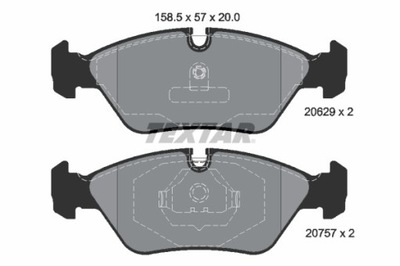 КОЛОДКИ ТОРМОЗНЫЕ BMW ПЕРЕД E28 81-87/E30 M3 86-92 2062902