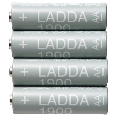 IKEA LADDA Grube akumulatorki AA 1900mAH 4szt HR06