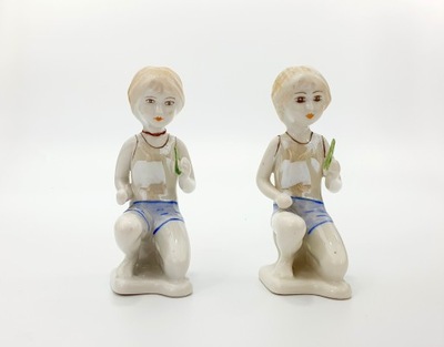 Figurki porcelanowe/ chłopcy/ Węgry?
