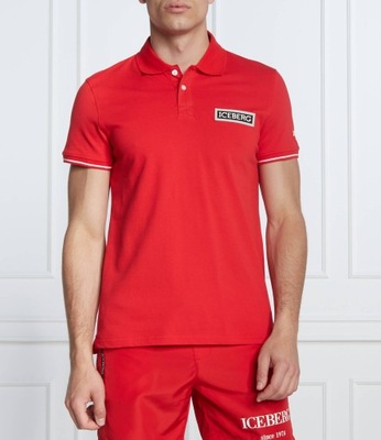 Koszulka Polo ICEBERG czerwona rozmiar XL
