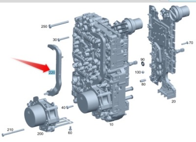 Шланг оливи коробки 724.1 mercedes a2473773801 фото №1