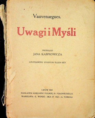Uwagi i myśli 1909 r.