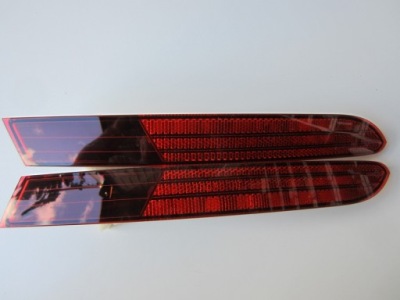 Отражатель левый бампера задняя vw touareg ii lift 14- 7 фото №1