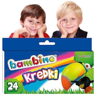 BAMBINO Kredki 24 kolory Wielofunkcyjne Dziecięce